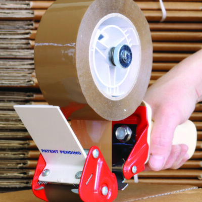 DISPENSER NASTRI ADESIVI da 50 mm con Frizione Regolabile in Acciaio